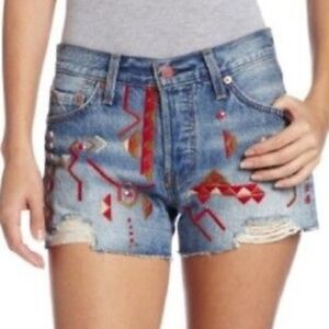 Levi's 501 TRIBAL Denim Cut-Off Shorts